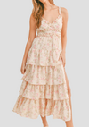 Victoria Floral Print Ruffle Tiered Maxi Dress