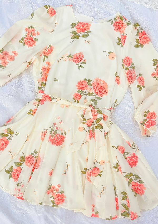 Floral print plus size dress