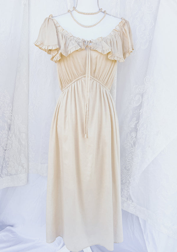 Cottagecore Linen Dress