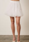 Swan Dance White Godet Tulle Skirt