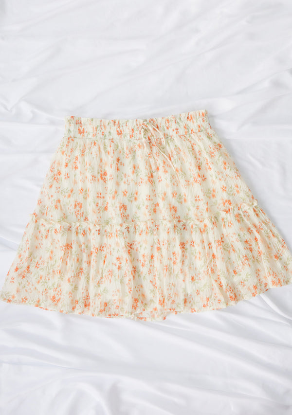Floral Cottagecore Mini skirt