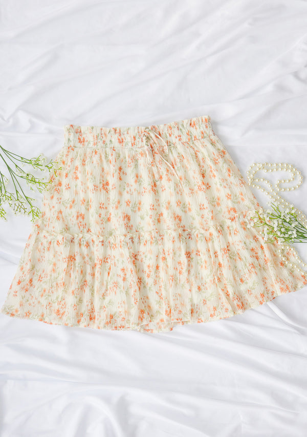 Floral Cottagecore Mini skirt
