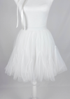 Swan Dance White Godet Tulle Skirt
