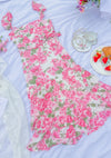 Rose Garden Ruffle Midi Dress
