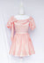 Aurora Pink Coquette Mini Dress with Bows