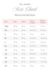 Love, Annette Size Chart XXS - 5X