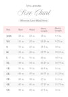 Love, Annette Size Chart XXS - 5X
