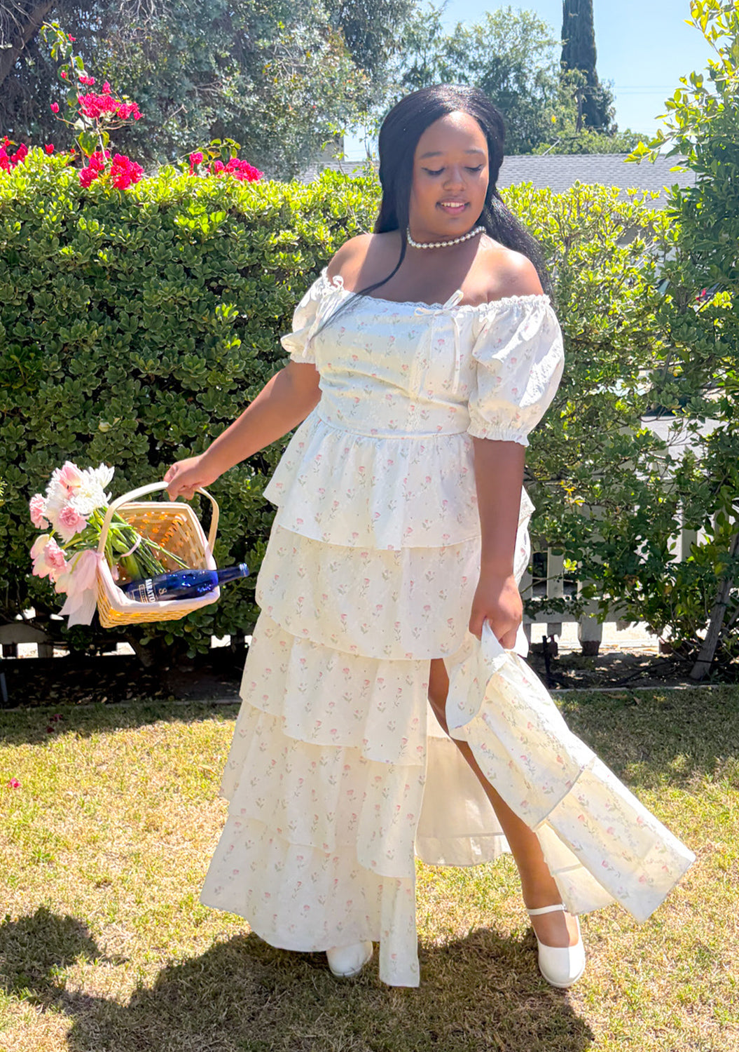 Blossom Lace Maxi Dress + Matching Bow Clip – Love, Annette