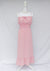Mauve Bow Ruffle Maxi Dress