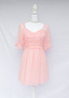 Pink Puff Sleeve Coquette Mini Dress