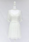 White Puff Sleeve Coquette Mini Dress